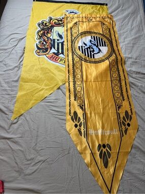 Harry Potter Hufflepuff House Banner  Lot Of 2